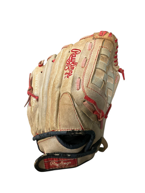 Vist Large View of Product Image Which is Used Rawlings MIKE TROUT MODEL BB/SB Glove RH Throw Grey 11"