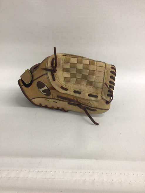 Vist Large View of Product Image Which is Used Louisville Slugger TLS1052P BB/SB Glove RH Throw Brown 10 1/2"