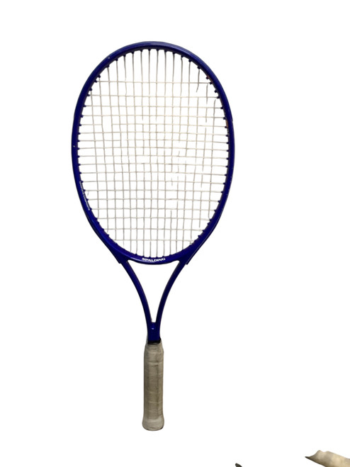 Vist Large View of Product Image Which is Used Spalding ENCOUNTER 95 Adult Tennis Racquet Navy Blue 4 1/2"