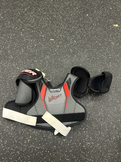 Vist Large View of Product Image Which is Used Bauer LIL SPORT Youth Shoulder Pads LG