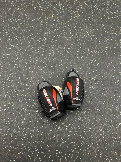 Vist Large View of Product Image Which is Used Bauer LIL SPORT Youth Elbow Pads LG