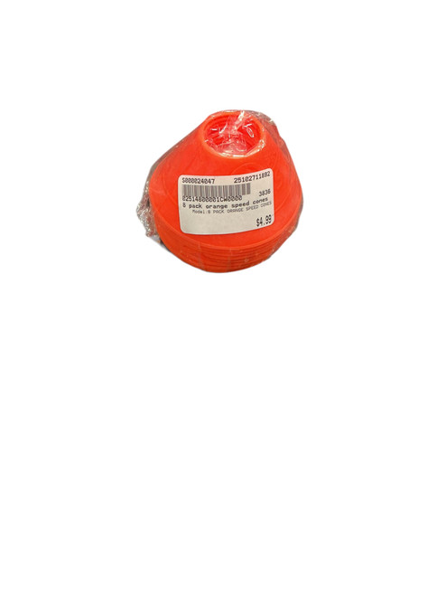 Vist Large View of Product Image Which is Used 8 PACK ORANGE SPEED CONES Soccer Training Aids
