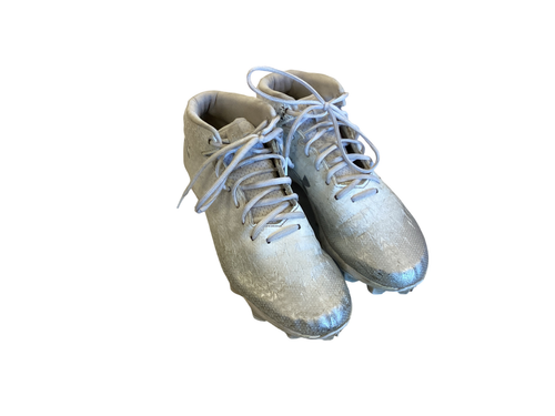 Vist Large View of Product Image Which is Used Under Armour BB/SB Cleats White Senior 10