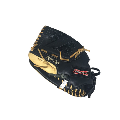 Used Miken SUPER SOFT BB/SB Glove LH Throw Black 14" Vist Large View of Product Image Which is Used Miken SUPER SOFT BB/SB Glove LH Throw Black 14"