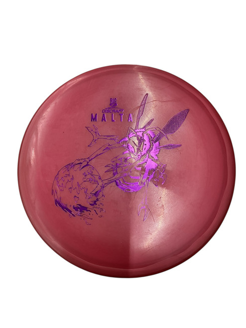 Vist Large View of Product Image Which is Used Discraft BIG Z MALTA Disc Golf Mid Range Pink