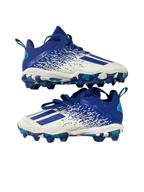Used Adidas BLUE BB CLEAT BB/SB Cleats White Junior 01.5 11885-S000190928 Vist Large View of Product Image Which is Used Adidas BLUE BB CLEAT BB/SB Cleats White Junior 01.5