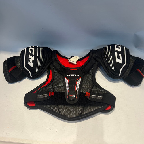 Vist Large View of Product Image Which is Used CCM JETSPEED Junior Shoulder Pads SM