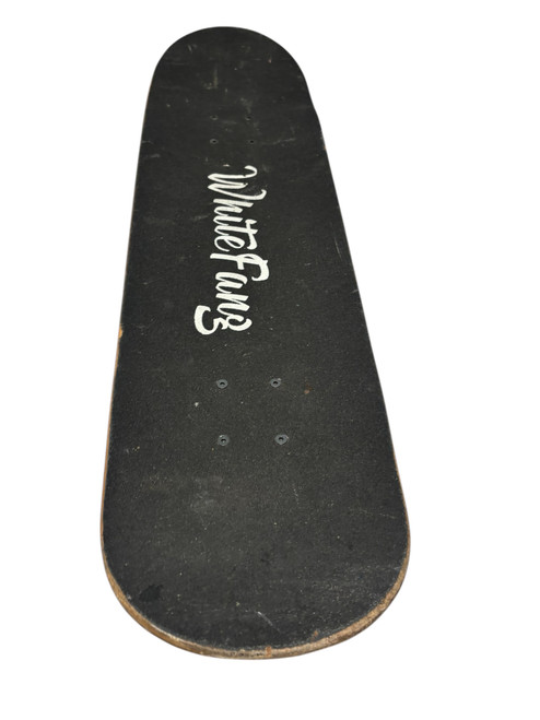 Used WHITE FANG CHECKERED Complete Skateboard 8" 11731-S000150424 Vist Large View of Product Image Which is Used WHITE FANG CHECKERED Complete Skateboard 8"
