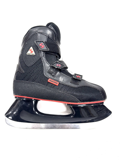 Vist Large View of Product Image Which is Used Jackson SOFTEC Boys Softboot Skate Black Junior 02