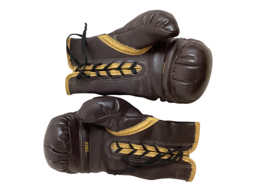 Vist Large View of Product Image Which is Used Everlast Boxing Gloves Brown MD