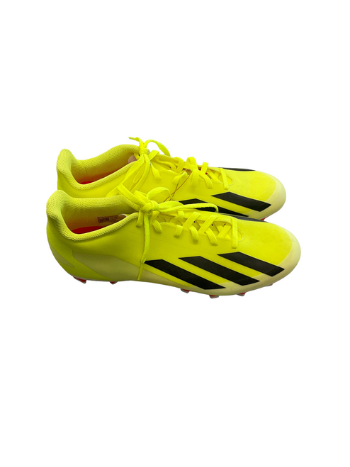 Vist Large View of Product Image Which is Used Adidas Soccer Cleats Neon Green Youth 07.5