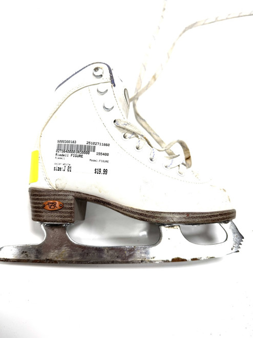 Vist Large View of Product Image Which is Used Riedell FIGURE Girls Figure Skate White Junior 01
