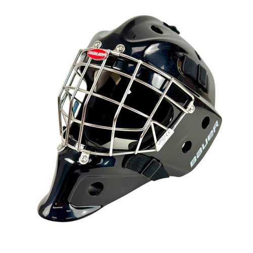 Vist Large View of Product Image Which is Used Bauer PROFILE 940 Hockey Goalie Mask Black Senior