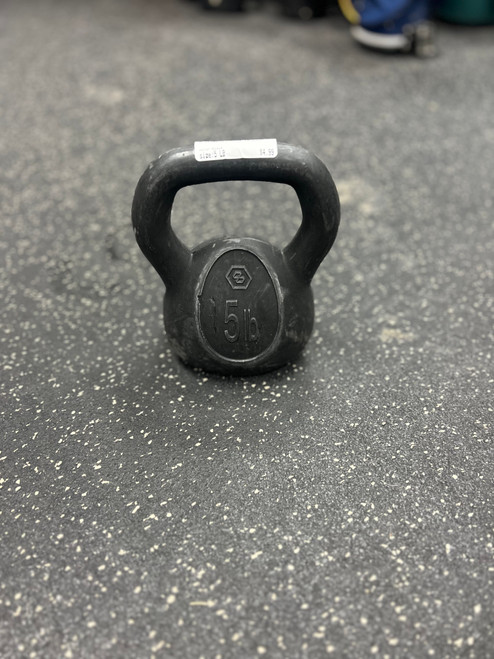 Vist Large View of Product Image Which is Used Kettle Dumbbell (Each) Black 5 lb