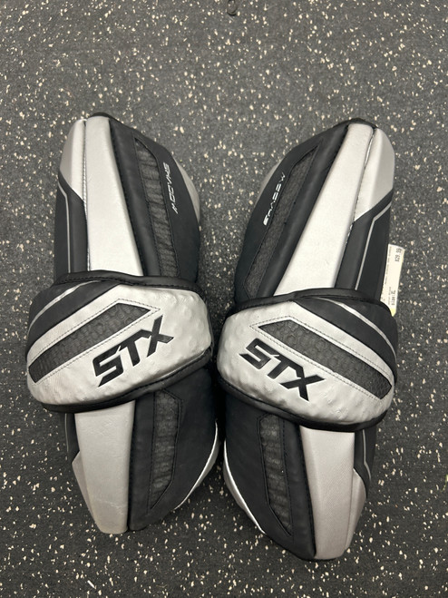 Used STX SHADOW ARM GUARDS Lacrosse Arm Pads/Guards Black XL 11162-S000439428 Vist Large View of Product Image Which is Used STX SHADOW ARM GUARDS Lacrosse Arm Pads/Guards Black XL