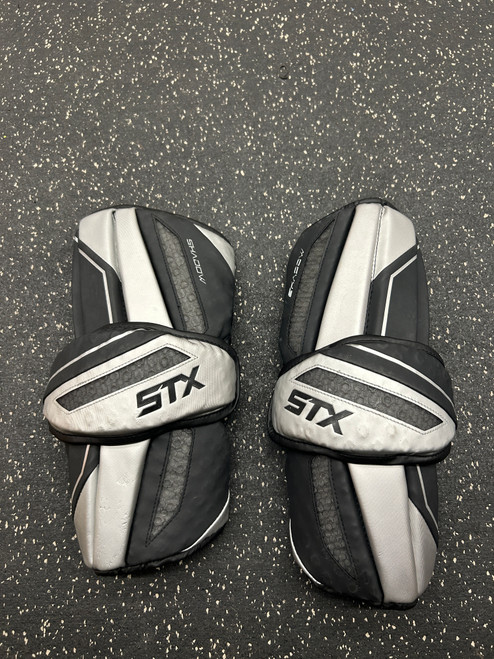 Vist Large View of Product Image Which is Used STX SHADOW ARM GUARDS Lacrosse Arm Pads/Guards Black LG