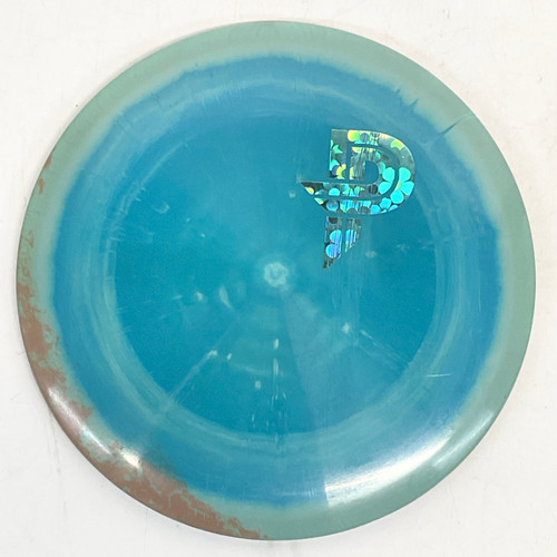 Vist Large View of Product Image Which is Used Discraft PAIGE PIERCE ESP BUZZZ Disc Golf Mid Range Carolina Blue 180g