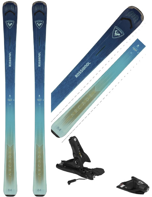 Vist Large View of Product Image Which is Used DEMO ROSSIGNOL 26 ARCADE W 84 146cm + LOOK KONNECT NX12 GW