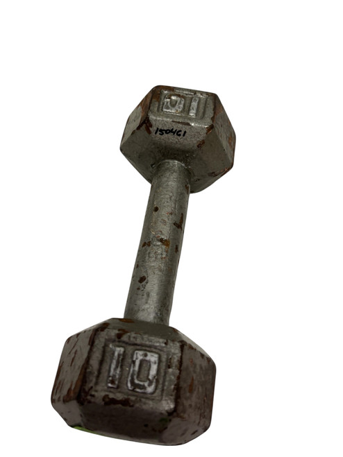 Used Hex Dumbbell (Each) 10 lb 11731-S000150462 Vist Large View of Product Image Which is Used Hex Dumbbell (Each) 10 lb