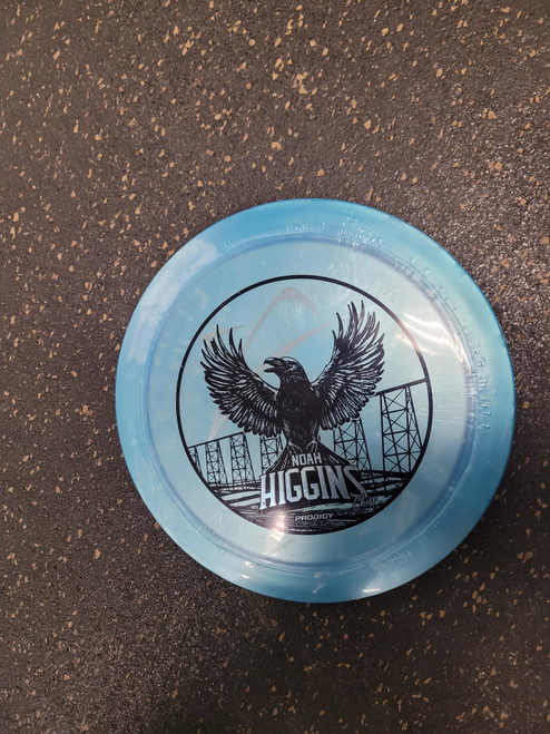 Vist Large View of Product Image Which is Used Prodigy Disc D1 NOAH HIGGINS SIGNATURE Disc Golf Driver Sky Blue