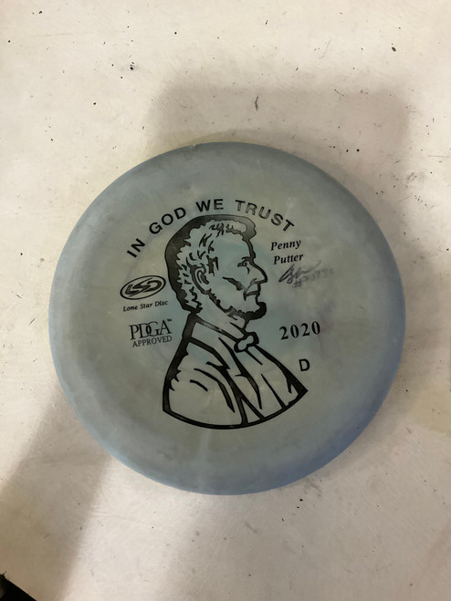 Vist Large View of Product Image Which is Used Lone Star Disc PENNY Disc Golf Putter Grey