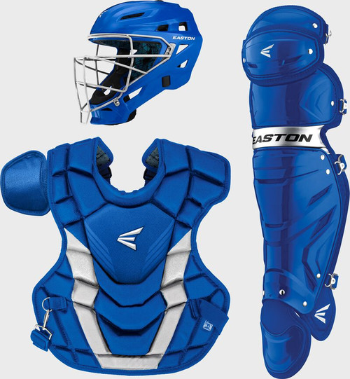 Vist Large View of Product Image Which is New Easton GAMETIME Catchers Protective Set Royal Blue