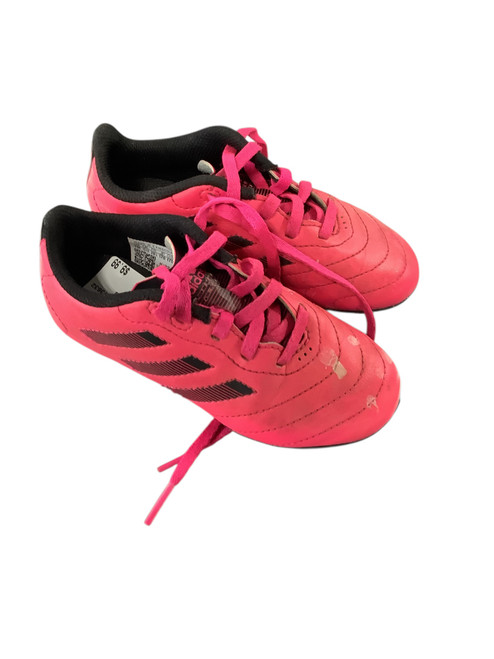 Vist Large View of Product Image Which is Used Adidas Soccer Cleats Pink Youth 11.0