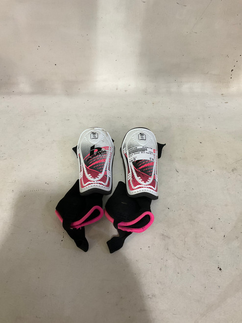 Vist Large View of Product Image Which is Used Brava Soccer Shin Guards Youth White XS