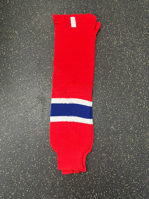 Vist Large View of Product Image Which is Used Hockey Sock White/Red/Navy XL