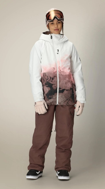 Vist Large View of Product Image Which is New 686 WOMEN'S HYDRA THERMAGRAPH JACKET PEPPERCORN CLOUDBREAK MD