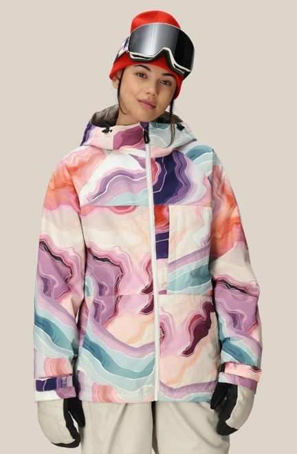 Vist Large View of Product Image Which is New 686 WOMEN'S ATHENA INSULATED JACKET SEDIMENTARY PRINT SM