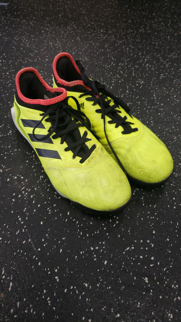 Used Adidas Soccer Turf Shoes Optic Yellow Senior 7 11849-S000033198 Vist Large View of Product Image Which is Used Adidas Soccer Turf Shoes Optic Yellow Senior 7