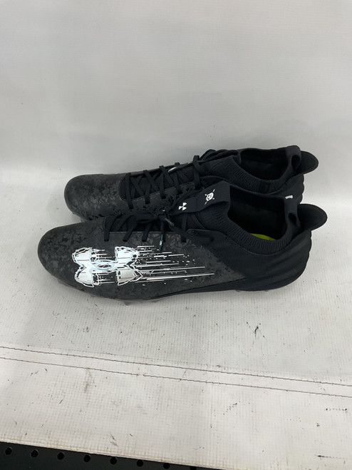 Vist Large View of Product Image Which is Used Under Armour Adult FB Cleats Black Senior 13.5