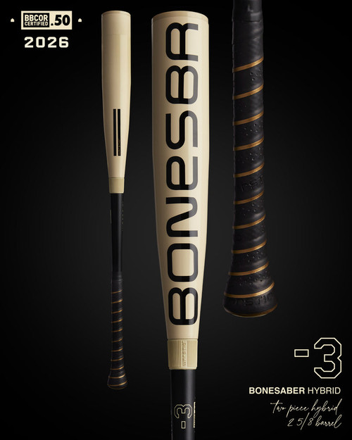 Vist Large View of Product Image Which is NEW WARSTIC 2026 BONESABER HYBRID BBCOR METAL BASEBALL BAT 31/28