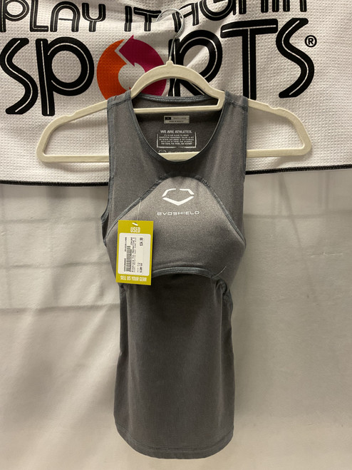 Vist Large View of Product Image Which is Used Evoshield PROTECTIVE CHEST GUARD SHIRT BB/SB Jersey Grey LG