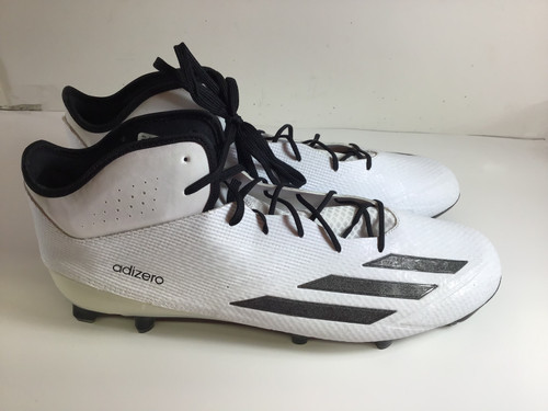 Vist Large View of Product Image Which is Used Adidas ADIZERO Adult FB Cleats White Senior 18