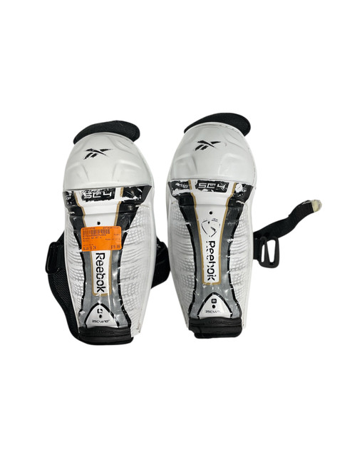 Vist Large View of Product Image Which is Used Reebok SC 87 4 Junior Shin Guards White 10"