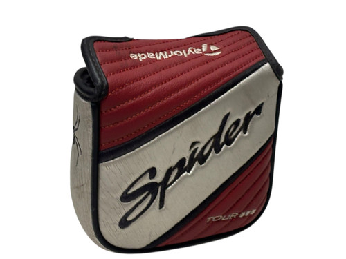 Vist Large View of Product Image Which is Used Taylormade SPIDER TOUR Silver Golf Putter RH 33" w/ TaylorMade Super Stroke Pistol GTR 1.0 Grip