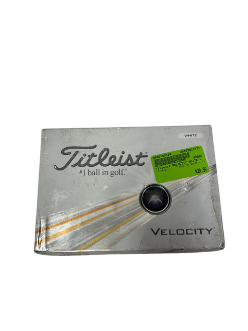 Vist Large View of Product Image Which is New 2024 Titleist Velocity WHITE - 12 Pack - Golf Balls