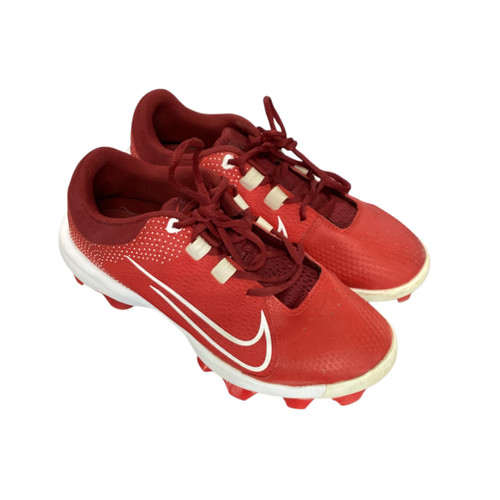 Vist Large View of Product Image Which is Used Nike HYPERDIAMOND 4 BB/SB Cleats Red Senior 8.5