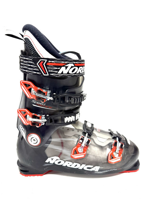 Vist Large View of Product Image Which is Used Nordica SPEED MACHINE 110R Mens DH Ski Boot Black 305 MP - M12.5