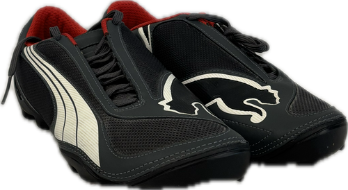 Vist Large View of Product Image Which is Used Puma V 1.08 Soccer Turf Shoes Grey And Red Senior 9
