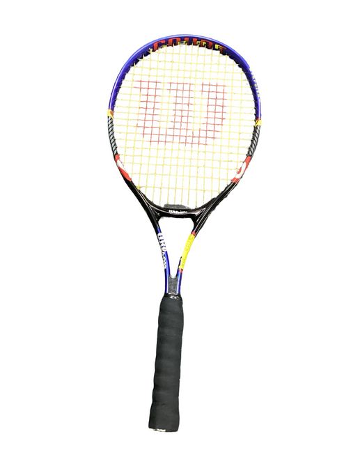 Vist Large View of Product Image Which is Used Wilson COURT ZONE Adult Tennis Racquet Black 4 1/2"