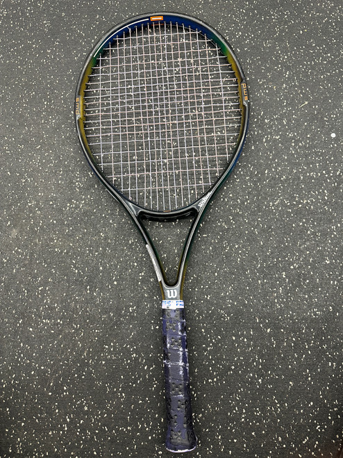 Used Wilson POWER COMP Adult Tennis Racquet Black Unknown 11162-C000439482 Vist Large View of Product Image Which is Used Wilson POWER COMP Adult Tennis Racquet Black Unknown