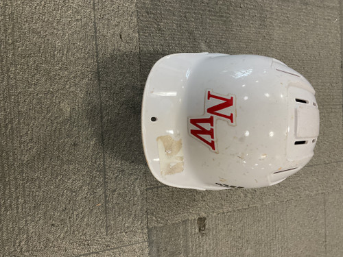 Vist Large View of Product Image Which is Used Adidas THREE STRIPE HELMET Batting Helmet No Mask White MD