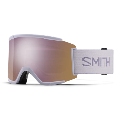 Vist Large View of Product Image Which is New Smith Squad XL 2026 Snow Goggles- Lunar Fog/ChromaPop Everyday Rose Gold Mirror Lens