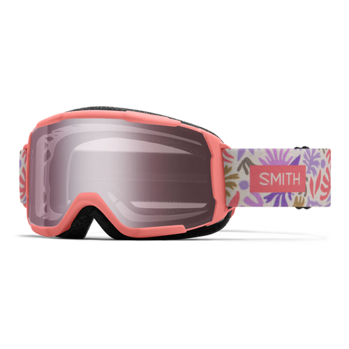 Vist Large View of Product Image Which is New Smith Daredevil 2026 Youth Snow Goggles- Flare Flora/Ignitor Mirror Lens