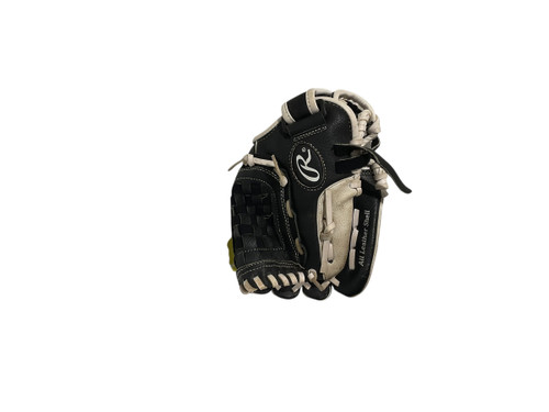 Vist Large View of Product Image Which is Used Rawlings HIGHL BB/SB Glove LH Throw Black 10 1/2"