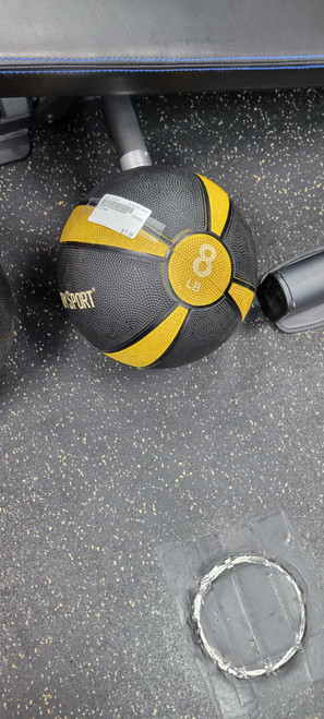 Vist Large View of Product Image Which is Used 8lb Medicine Ball