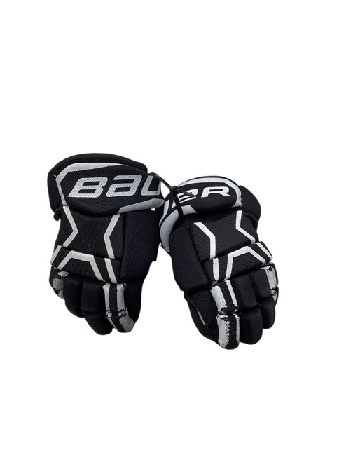 Vist Large View of Product Image Which is Used Bauer S150 Junior Hockey Gloves Black 8"